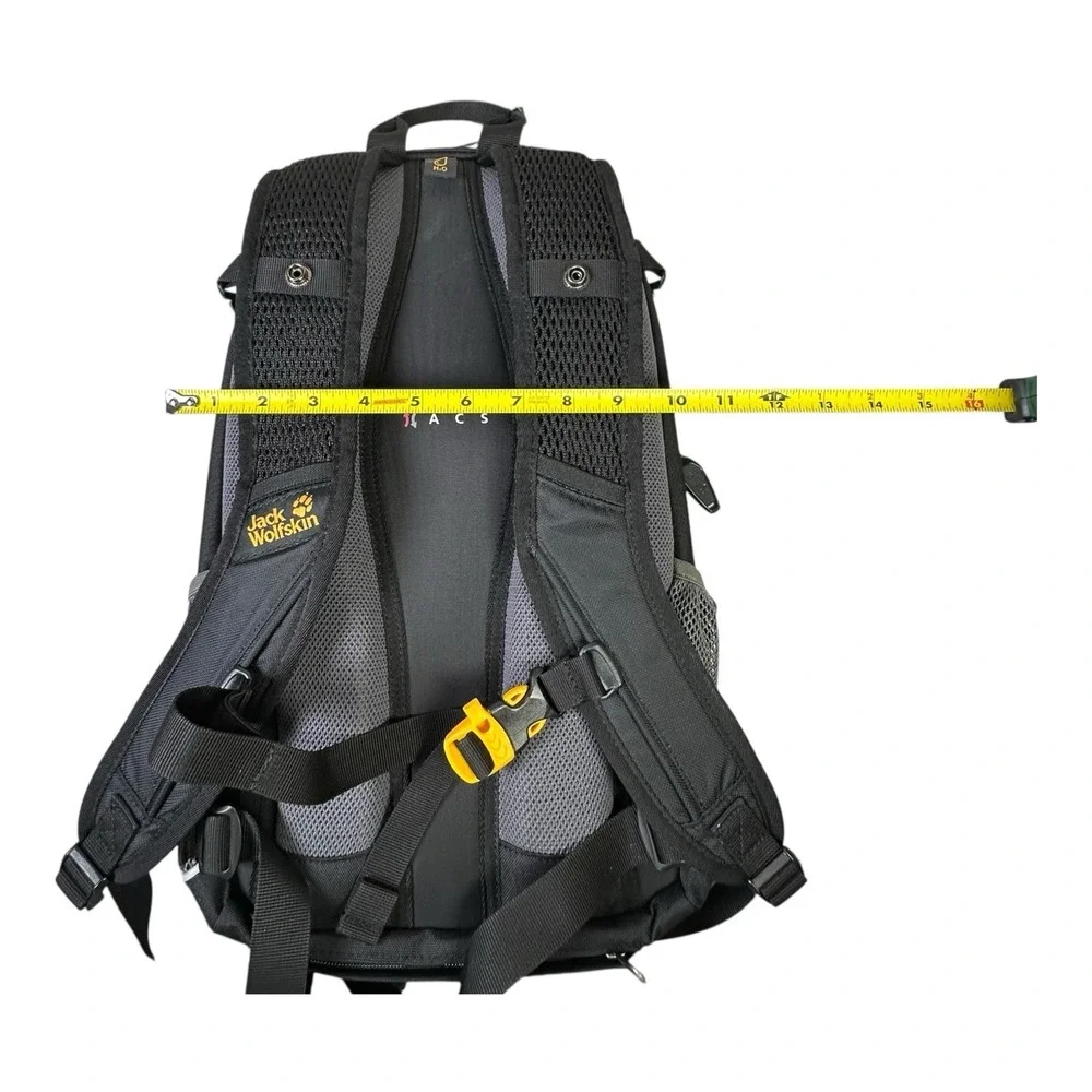 Jack Wolfskin Velocity 12 Litre Backpack Rucksack Black Air Control System Bike